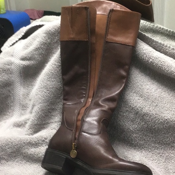 Make and Offer! Franco Sarto boots 6.5 Brown 2tone - Picture 6 of 9